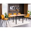 Стол обеденный SIGNAL FLIP дуб артизан/черный 80-160/80